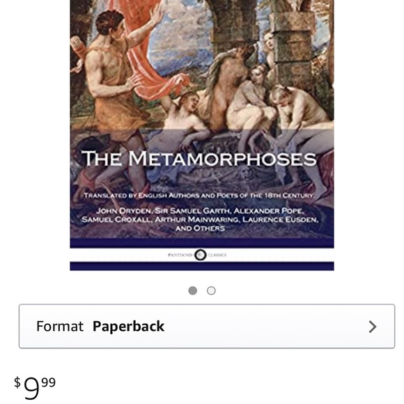 The Metamorphoses by Ovid Paperback Book - Picture 7 of 8